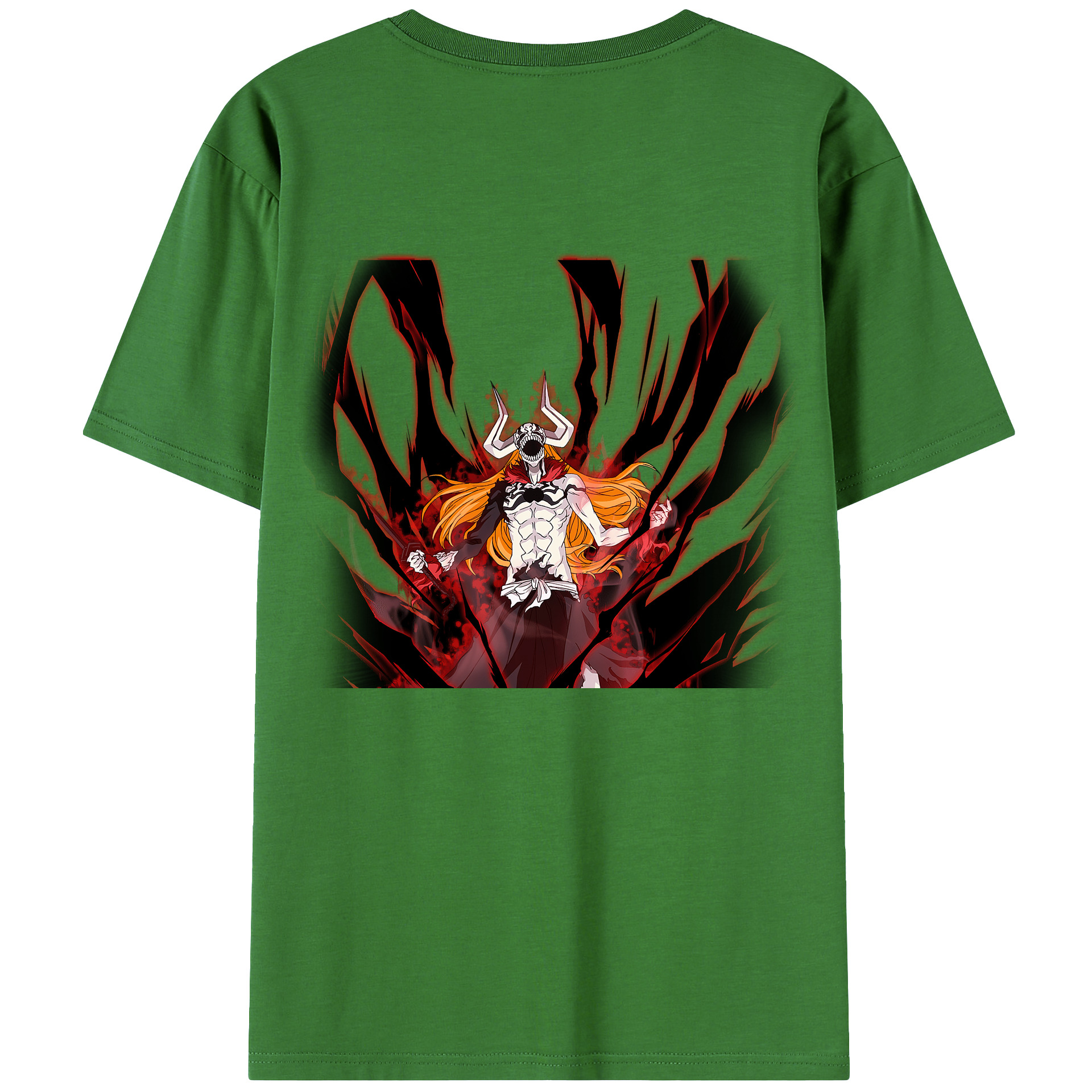 （画像用） ブリーチ 黒崎一護（くろさき いちご）BLEACH Kurosaki Ichigo レディース半袖Tシャツ(バックプリント)
